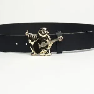 【TRUE RELIGION】★ベルト★ BUDDHA BELT MENS TRUE RELIGION BUDDHA ICONIC LOGO BLACK BELT SIZE 38 | eBay